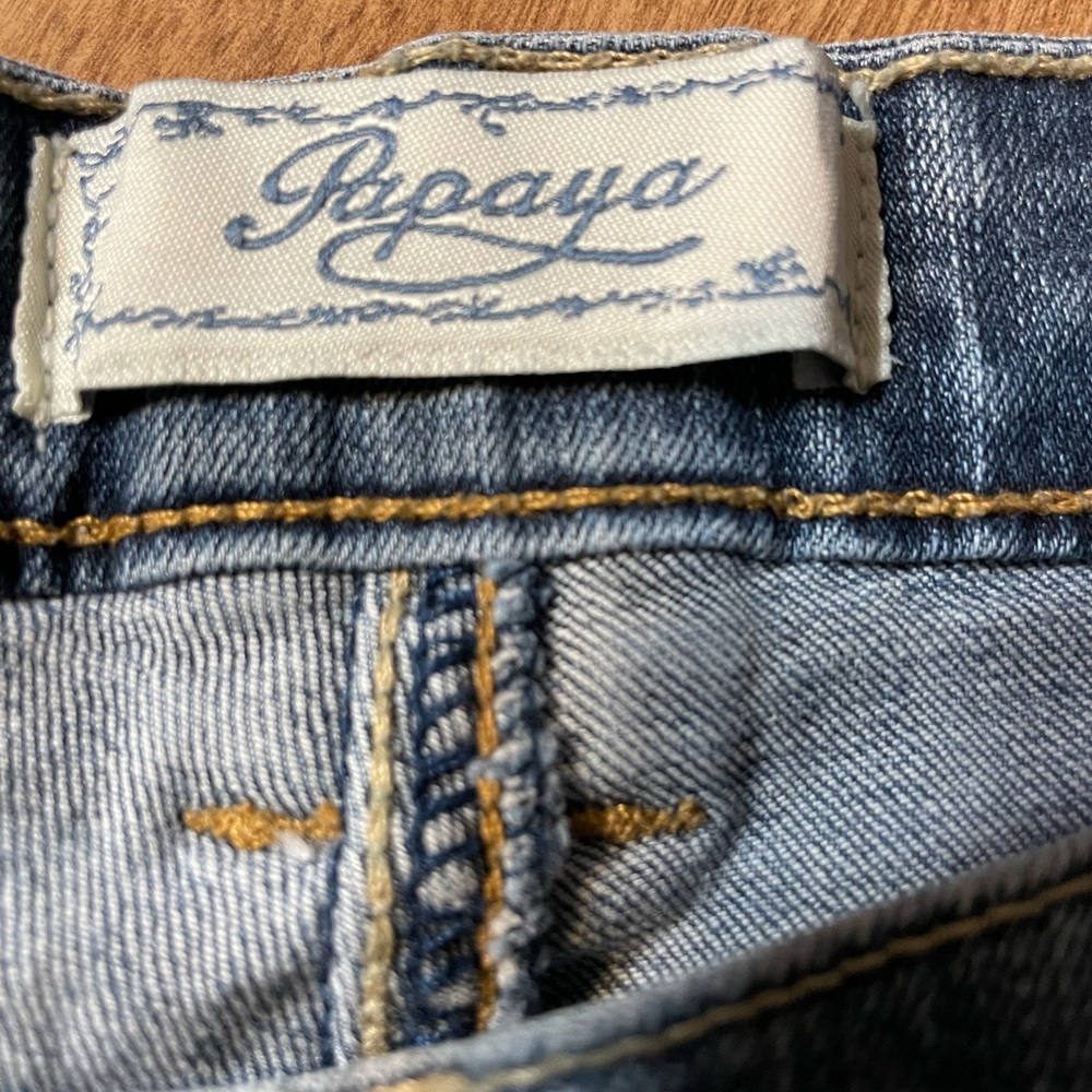 Papaya Light Blue Flare Jeans - Picture 7 of 8